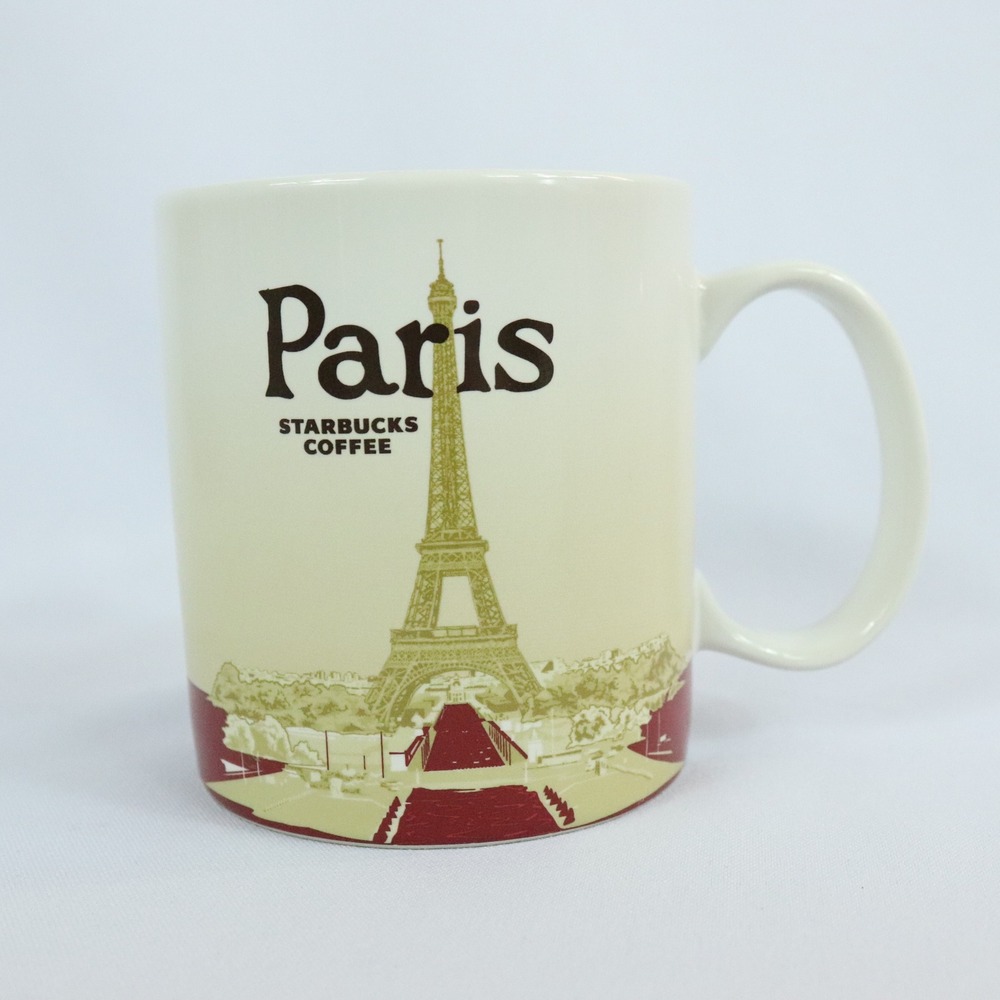 Starbucks Paris France Global Icon Collection Eiffel Tower Coffee Mug Cup 16 oz